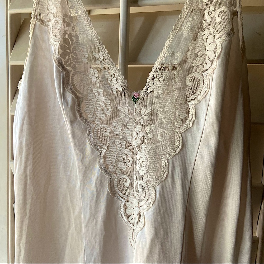 vintage jcpenny lace slip dress